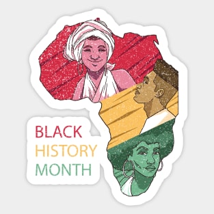 BLACK HISTORY MONTH AMERICAN ROOTS Sticker